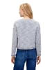 BETTY & CO Jerseyjacke langarm in Dunkelblau/Weiß