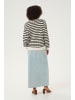 Cream Strickpullover CRPoppi Loose fit in Salt Pepper Stripe