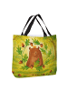 Mr. & Mrs. Panda Stofftasche Bär König Design ohne Spruch in Weiß