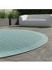 KADIMA DESIGN Teppich Outdoor Waschbar Einfarbig DAFNE Strapazierfähig OEKO-TEX in Blau
