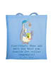Mr. & Mrs. Panda Tote Bag Elektriker Helden mit Spruch in Sky Blue