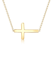 Elli Halskette 925 Sterling Silber Kreuz in Gold