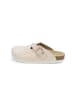 VITAFORM Olivengegerbtes (Nappa)Leder Clogs in beige