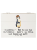 Mr. & Mrs. Panda Holzkiste Elektriker Durchblick mit Spruch in Weiß