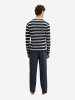 Marc O'Polo Pyjama Mix N Match in dark navy stripe/dark navy