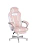 HOMCOM Gamingstuhl-63L x 63B x 115,5-123H cm-Rosa