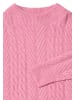 Cecil Pullover mit Zopfmuster in Rosa