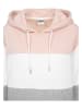 Urban Classics Kapuzenpullover in light rose/white/grey