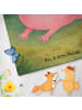 Mr. & Mrs. Panda Badehandtuch Axolotl Niedlich Design ohne Spruch in Grau Pastell