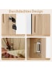 COSTWAY Schmuckschrank mit LED in Beige