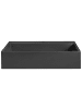 Beliani Waschbecken QUENKO in Schwarz - (W) 50 x (H) 12 x (L) 38 cm