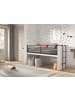 58 aufm Kessel HALBHOCHBETT 90x200 Keelia Weiß mit Schreibtisch Stauraum