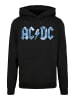 F4NT4STIC Basic Hoodie ACDC Rock Band Blue Ice Logo in schwarz