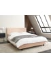 Beliani 10-tlg Doppelbett ALBI in Beige/Schwarz