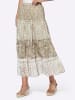 Heine Stufenrock in schlamm-ecru-bedruckt