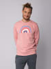 wat? Apparel Sweatshirt Regenbogen in Canyon Pink