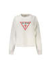 Guess Jeans Weiß Damen Sweatshirt aus Baumwolle