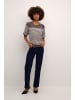 CULTURE Strickpullover CUannemarie Classic fit in Falcon/whitecap stripe