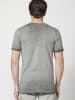 KOROSHI Kurzarm T-Shirt in grau