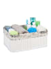 relaxdays 5 x Aufbewahrungskorb in Weiß