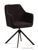 58 aufm Kessel ARMLEHNSTUHL drehbar (2er-Set) Denice 57x87x60 Schwarz/Espresso