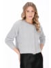 DreiMaster Women Cardigan in grey melange