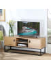 CALICOSY TV-Möbel JILL in Dunkles Holz - (W) 120  x (H) 48  x (L)  cm