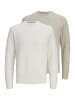 Jack & Jones Pullover Bluriley in Creme / braun