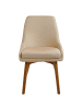Beliani 2er-Set Esszimmerstuhl MELFORT in Beige/Braun