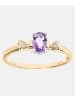 Diamant L'éternel Ring aus 375 Gelbgold mit Diamant mit Amethyst