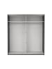 ebuy24 Schiebetürenschrank Catania (2-türig) Schwarz 179 x 67 cm