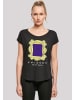 F4NT4STIC Long Cut T-Shirt FRIENDS TV Serie Door Peephole in schwarz