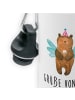 Mr. & Mrs. Panda Kindertrinkflasche Bär Zahnfee mit Spruch in Weiß