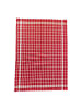 Le Comptoir de la Plage 4er-Set Geschirrtuch "Karo-Design"  in Rot - (L)70 x (B) 50 cm