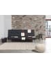 Beliani 3-Sitzer Sofa OLSKER in Schwarz/Silber/Braun - (W) 178 x (H) 78 x (L) 92 cm