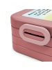Mr. & Mrs. Panda Bento Box Hase Pommes Design mit Spruch in Rot Pastell