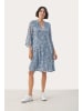 PART TWO Kleid ElkaPW Gerade Passform in Faded Denim Scattered Flower