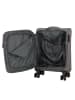 D&N Travel Line 9704 4 Rollen Kabinentrolley S 55 cm mit Dehnfalte grey