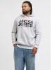 JACK & JONES PLUS Kapuzenpullover in White Melange