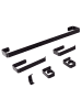 Beliani 6-tlg Badaccessoires Set ZORRITOS in Schwarz