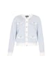 DreiMaster Women Cardigan in light blue offwhite