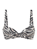 LASCANA Bustier-Bikini-Top in creme-schwarz