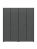 ebuy24 Kleiderschrank Darwin Anthrazit 160 x 51 cm