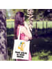 Mr. & Mrs. Panda Shopper Bag Fuchs Tennis spielen mit Spruch in Creme