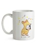 Mr. & Mrs. Panda Kaffeetasse Sängerin Herz ohne Spruch in Weiß