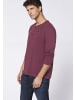 Polo Sylt Longsleeve im Henley-Look in Rot