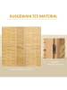 HOMCOM Paravent in Naturholz 160L x 1,8B x 170H cm