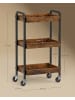 SONGMICS Servierwagen Colten in Braun - (B)41.3 x (H)73 x (T)27.5 cm