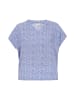 Women Blouse in blue white