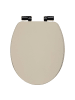 Leise fallender WC-Sitz ONYX in Beige, 37,5 x 49,9 x 5,2 cm